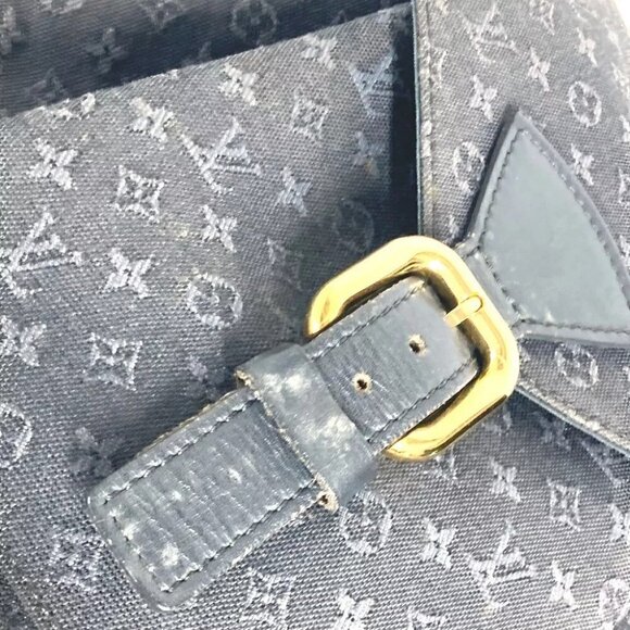 LOUIS VUITTON M92455 Monogram Mini Denim MontsourisGM Backpack Navy main image 5